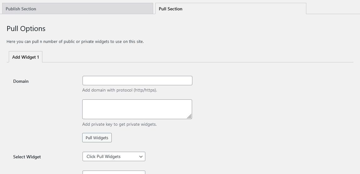 Pull Section