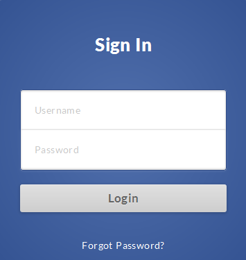 Facebook-like login form