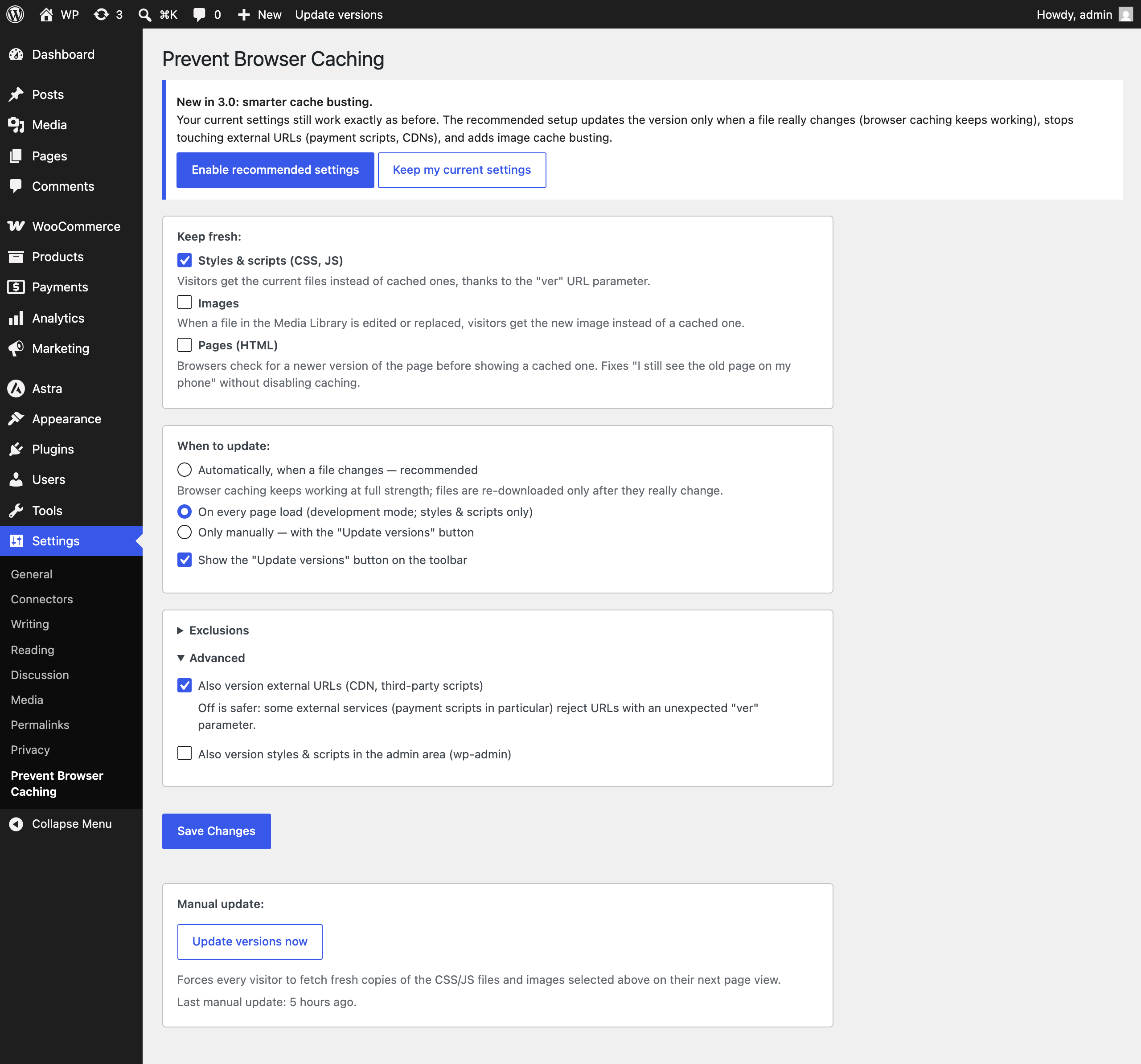 Upgrading from 2.x: your settings keep working as before, and one click enables the recommended setup (reversible).