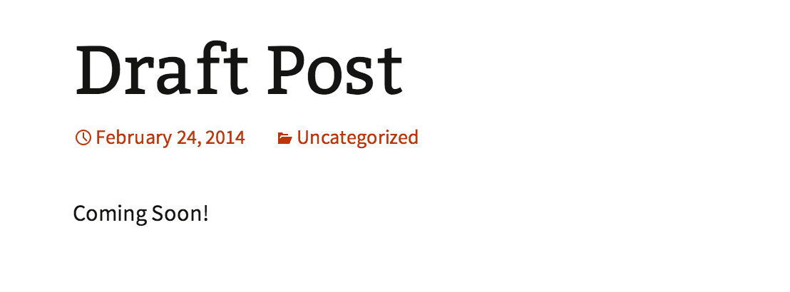 Blog Draft Page after installed plugin.