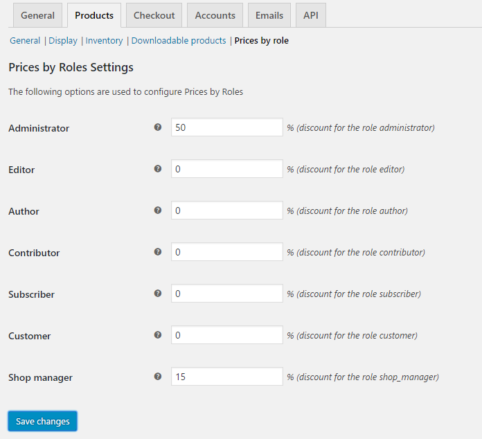 Settings page of the plugin, simple as that