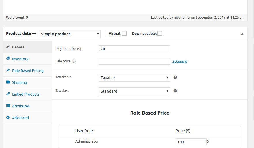 Individual Price Adjustment