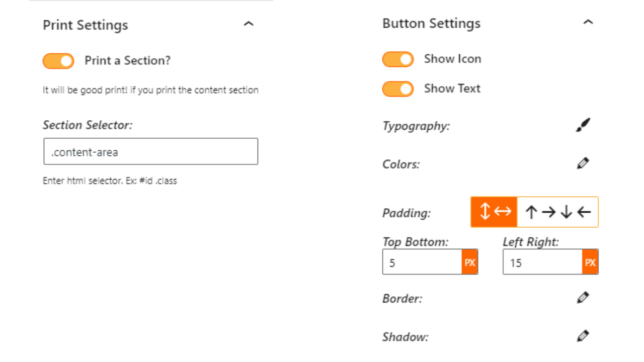 Print Settings