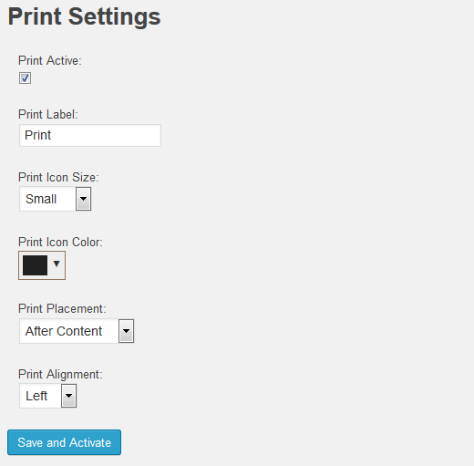 Settings Screen