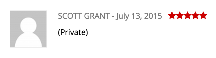 A sample comment that has been prefixed with "Private".