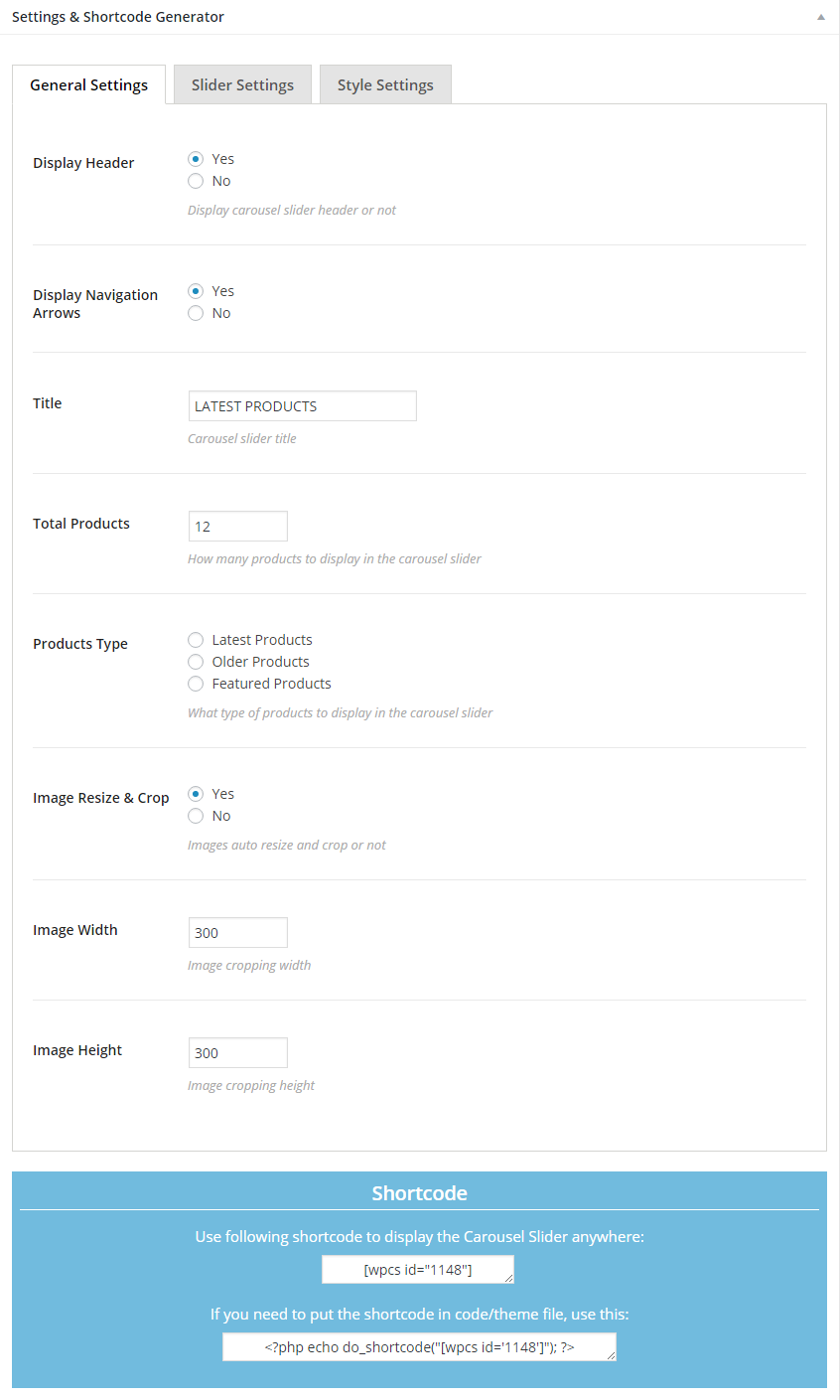 General Settings