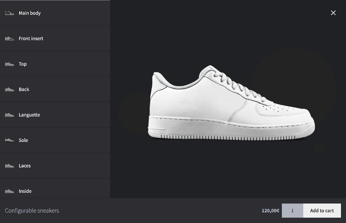 Editing a configuration - Contents screen editing
