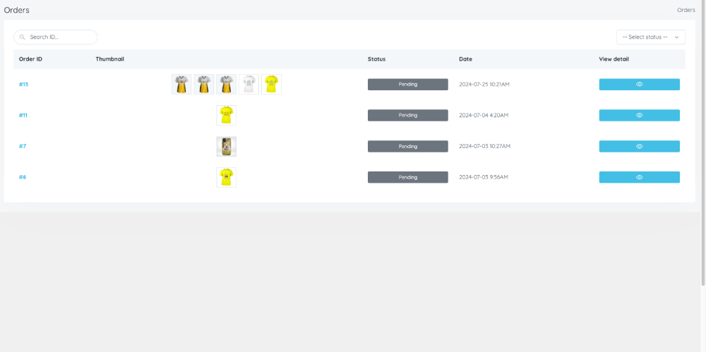 **Add variants design** - Add variations of the same design to cart.