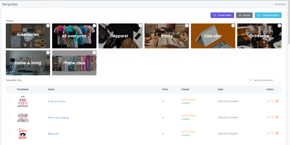 **Orders** - Display list of orders has design.