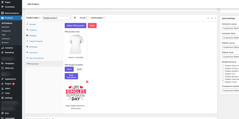 **Settings** - Allows to set everything up to work (Upload, layout, resources...).