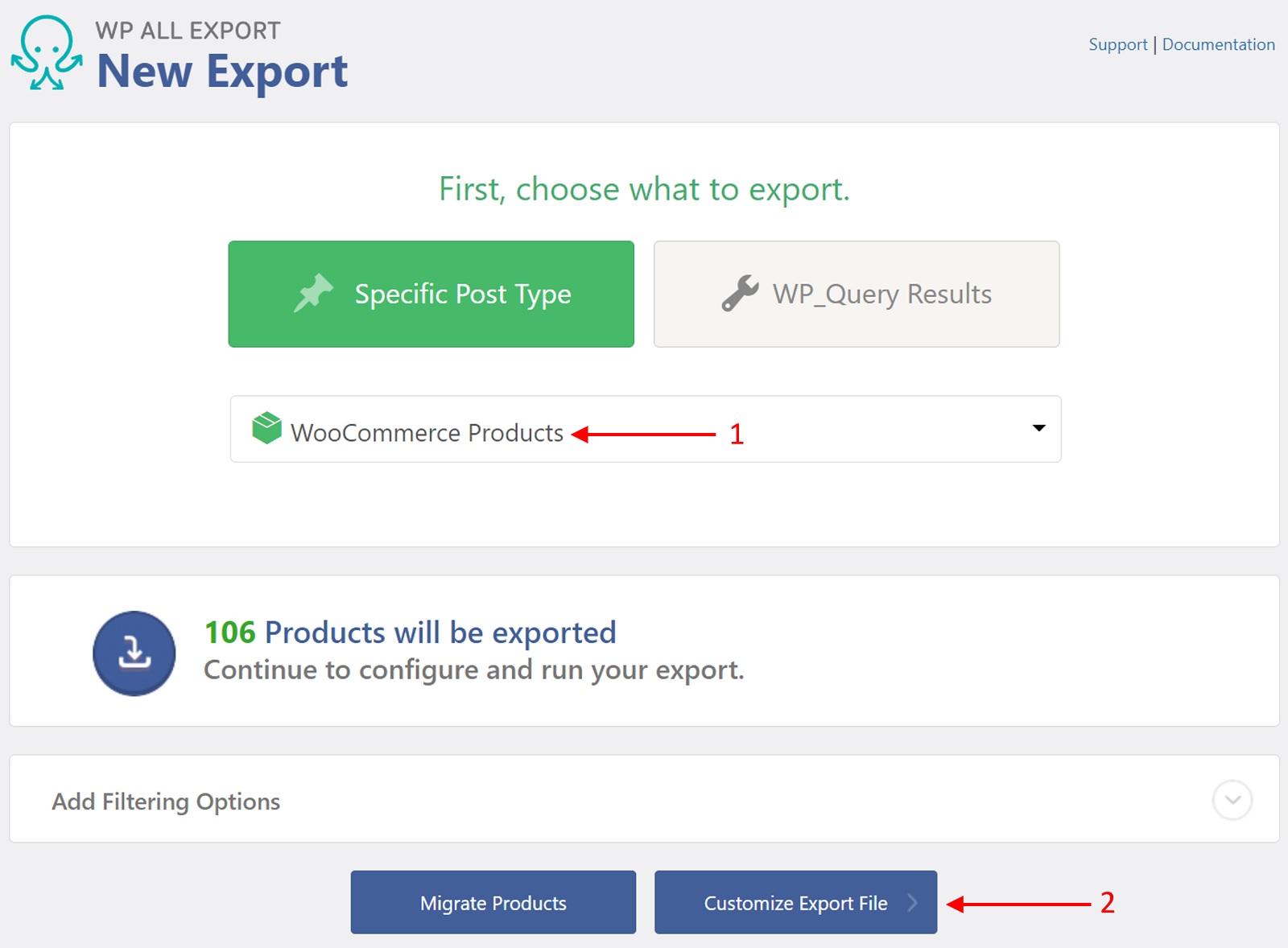 WooCommerce Export Products to XML