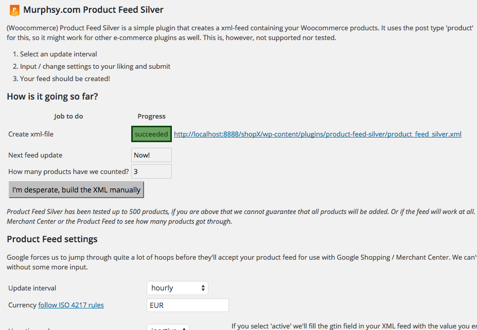 Create a XML Product Feed for Google Shopping