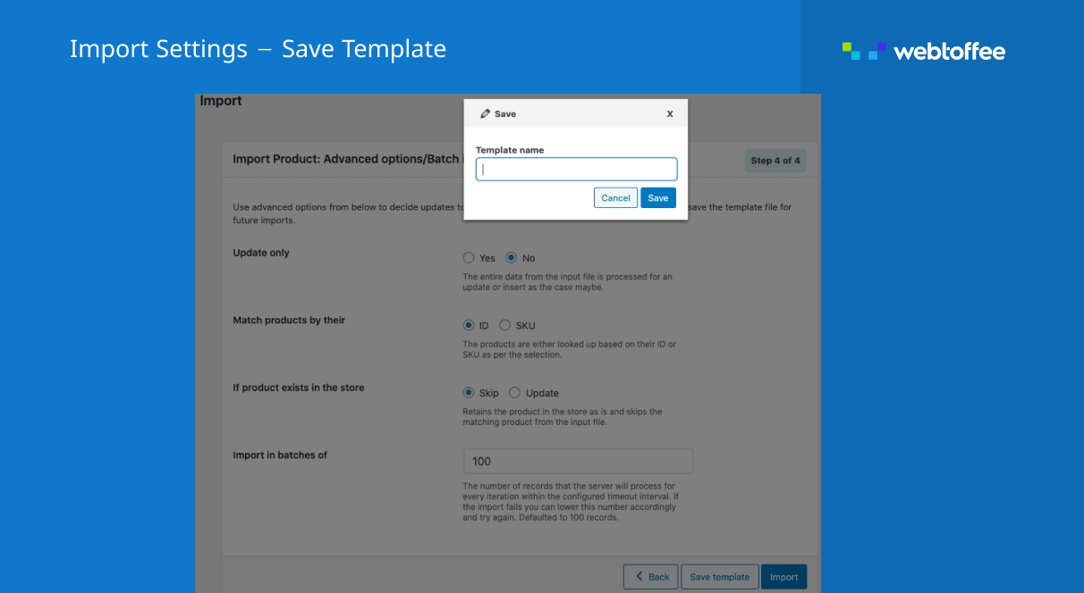 Export batch limit for WooCommerce product export plugin