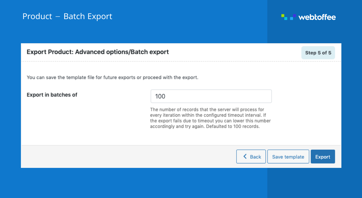 Evaluation options for WooCommerce product import plugin