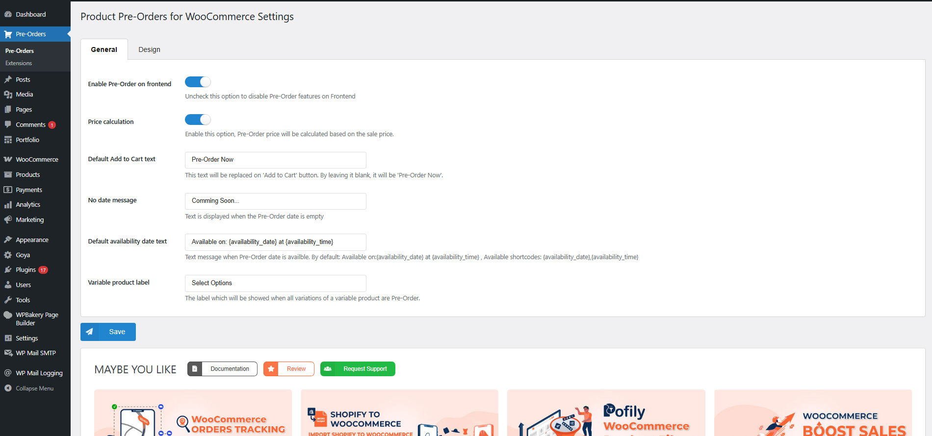 Filter by stock status on WooCommerce product page