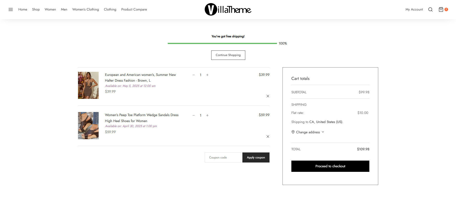 Pre-order product on check out page