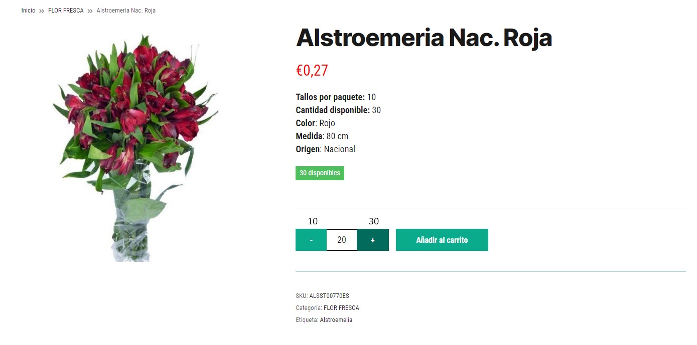 On the product page it will only be possible to select those quantities.