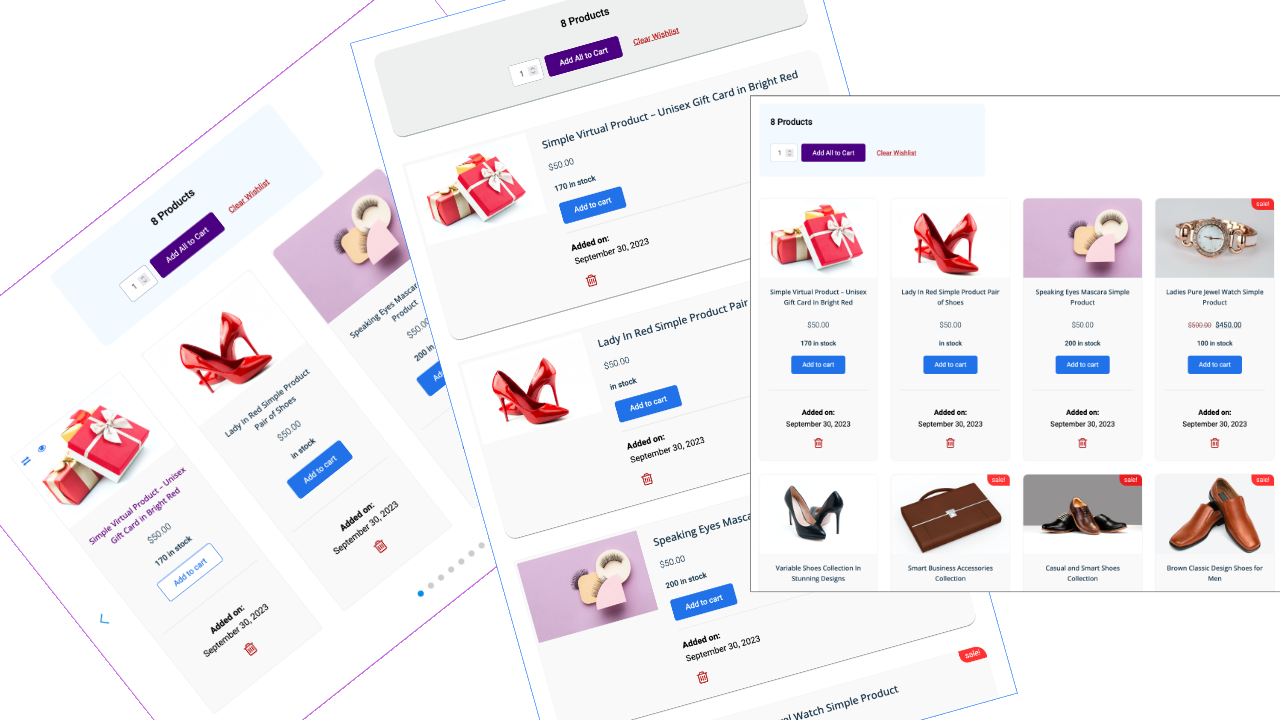 Comparison page
