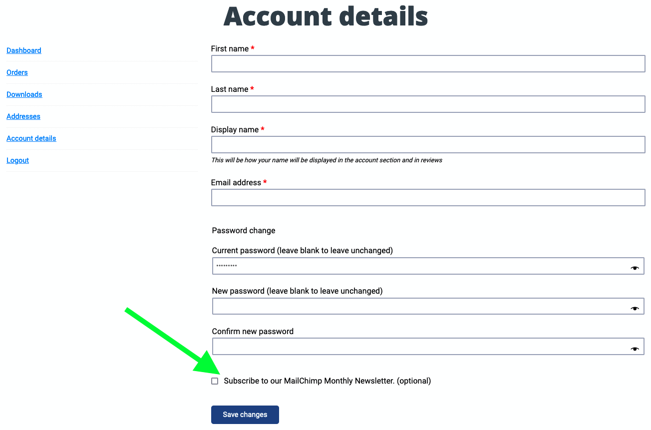 Customers can Subscribe/Unsubscribe Newsletter in My Account page (Pro version)