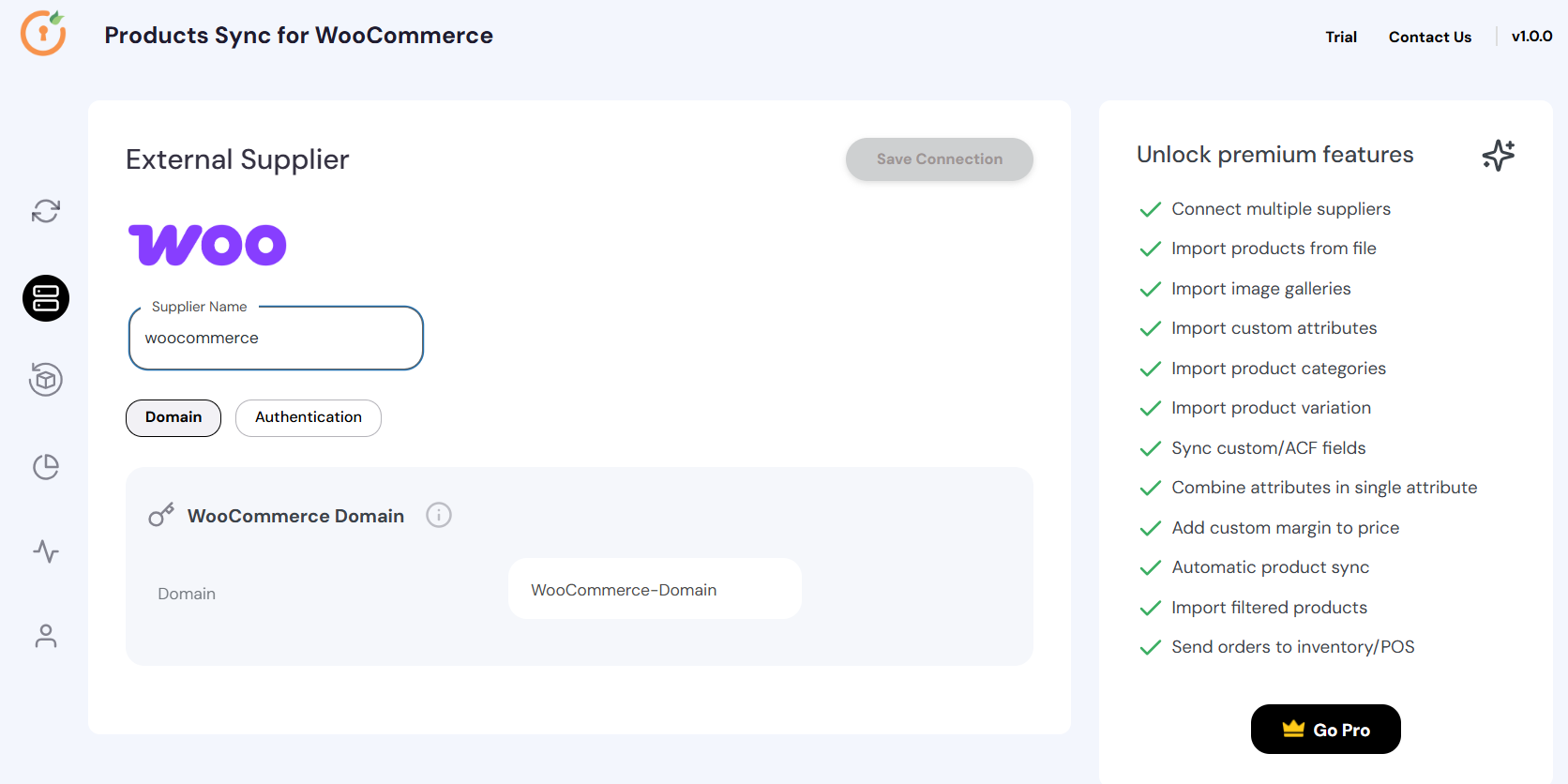 Supplier API configuration