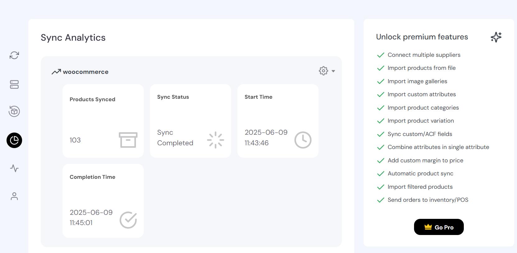 Sync analytics