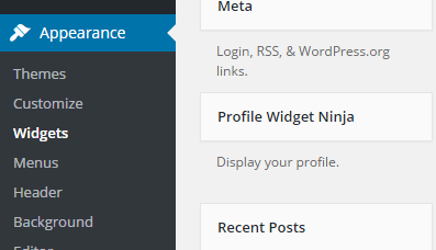 Profile Widget Ninja