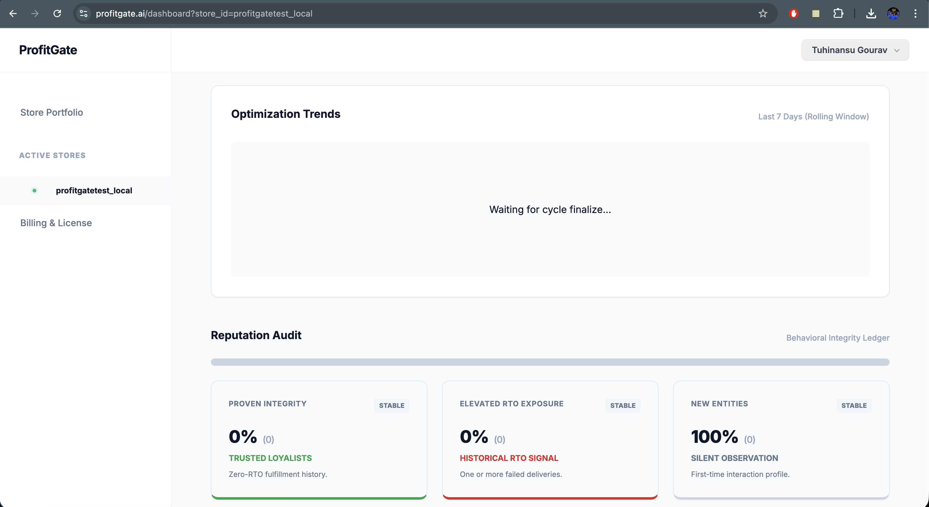 Optimization Trends: Reputation audits and historical risk distribution data.