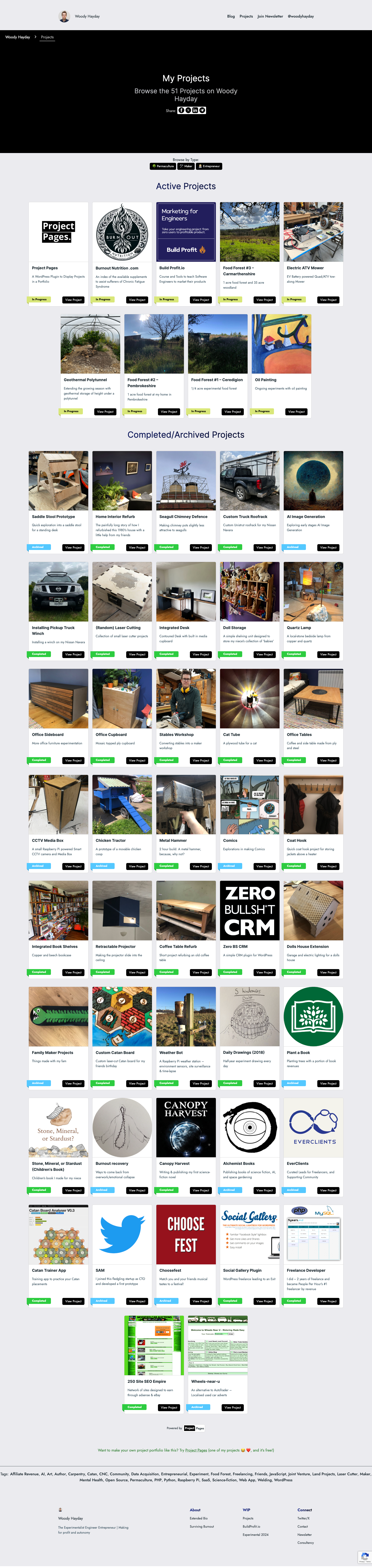 My Projects Page @ Jun 2024