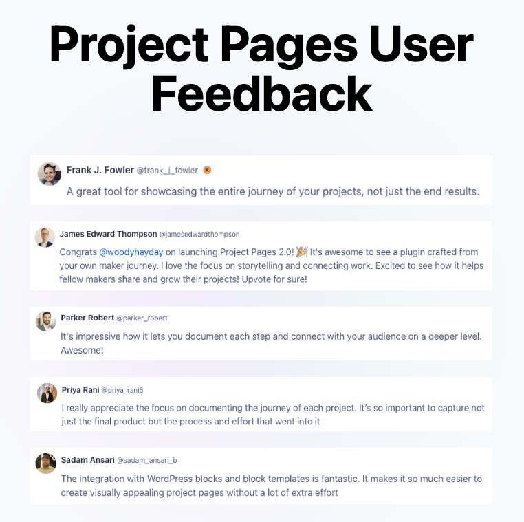 User Feedback from Product Hunt
