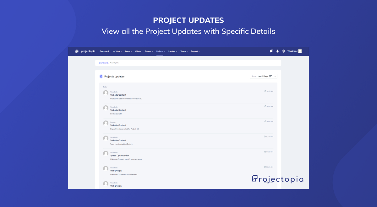 Adding New Project - Project Brief