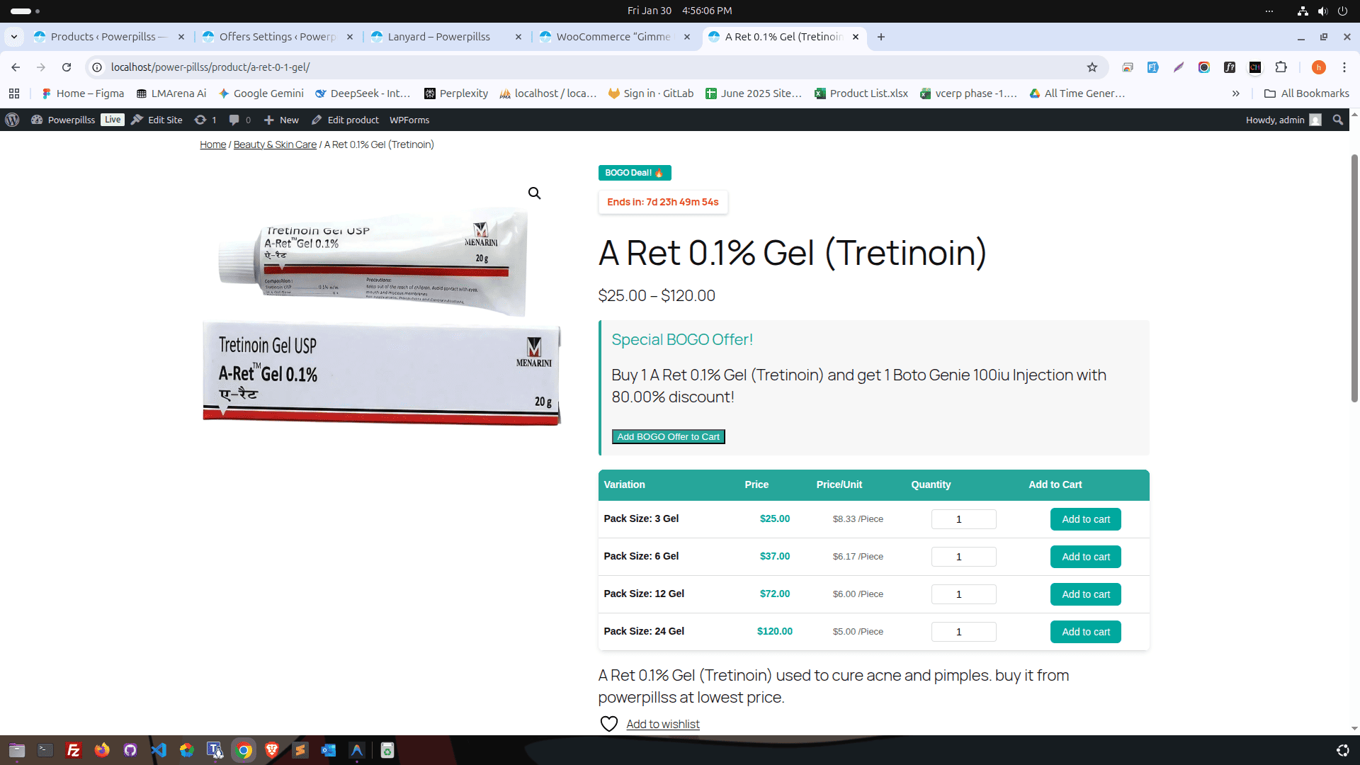 Creating a Flash Offer with start and end date.