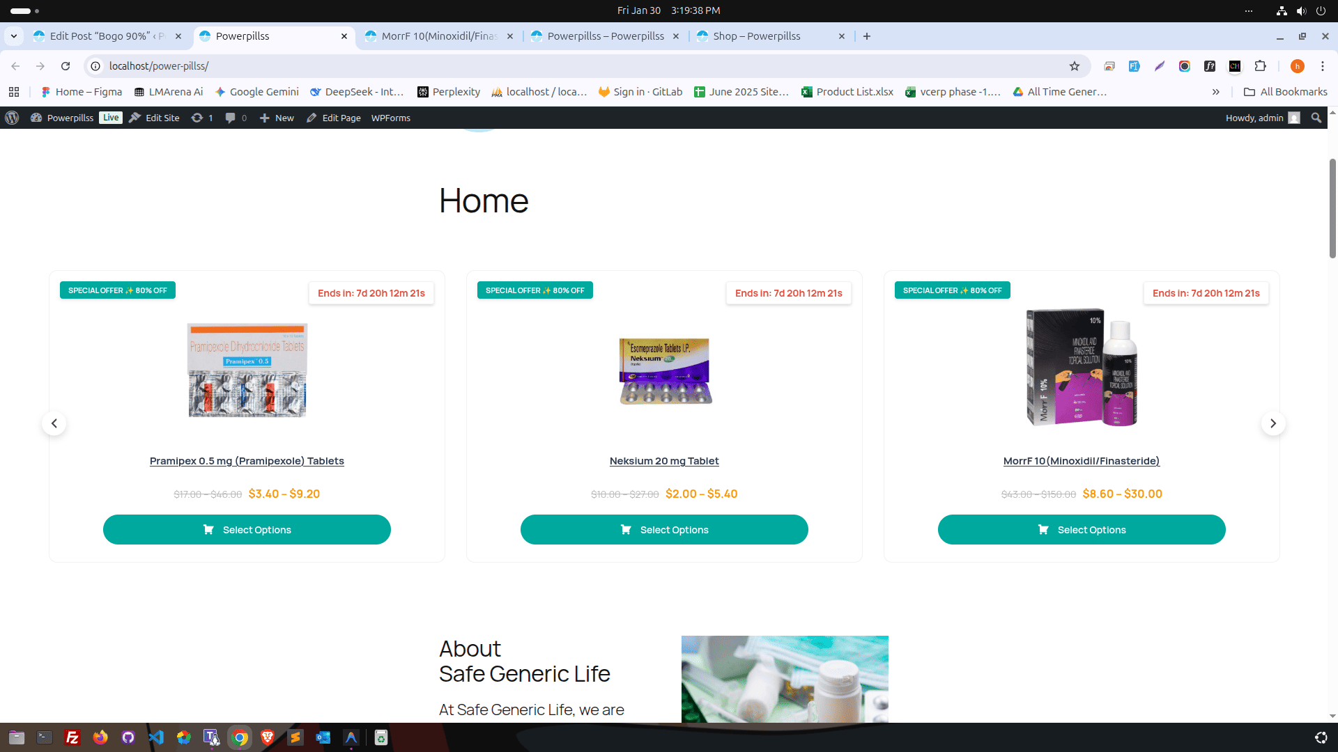 Special Offer shortcode configuration.