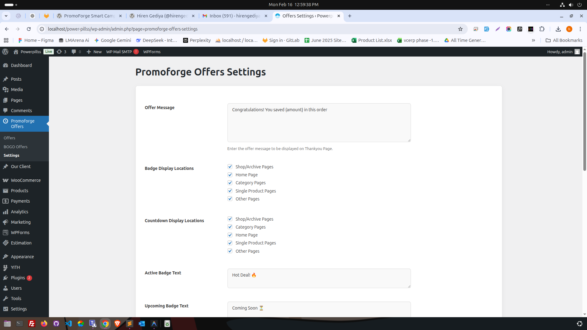 BOGO Offer setup (Buy One Get One).