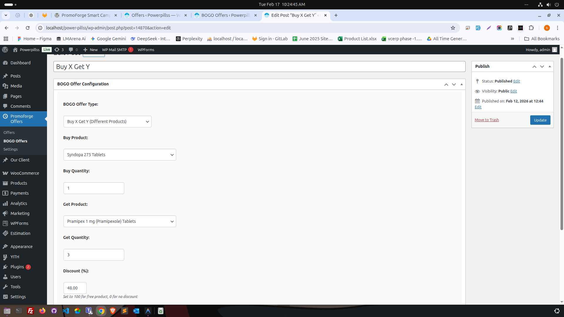 Report page analytics for both Flash and BOGO offers.