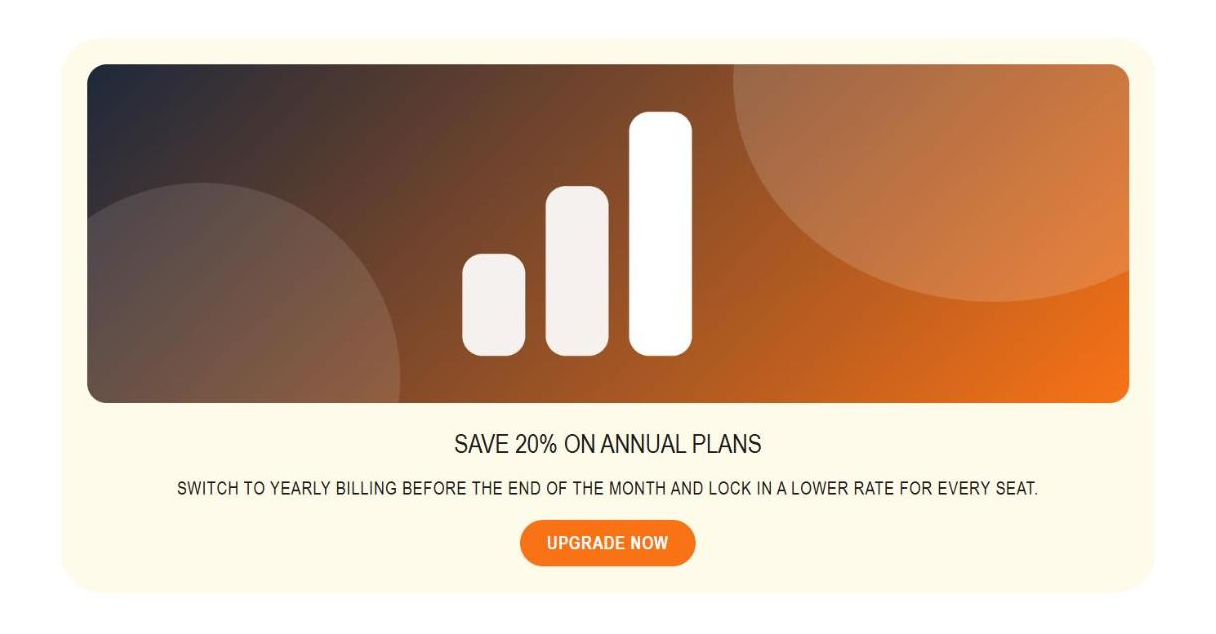 A Banner / CTA block with an image, headline and button.