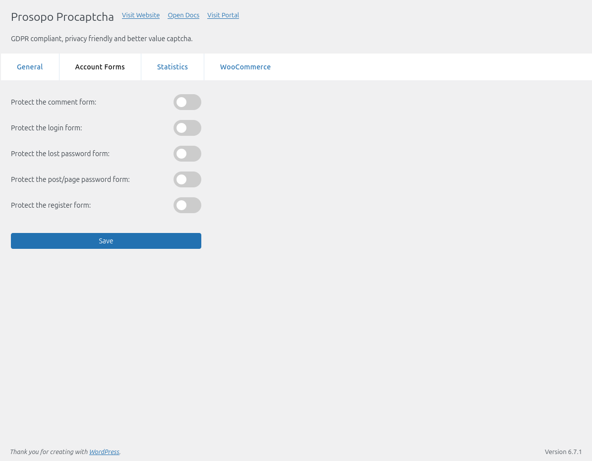 Easily manage integration-specific settings.