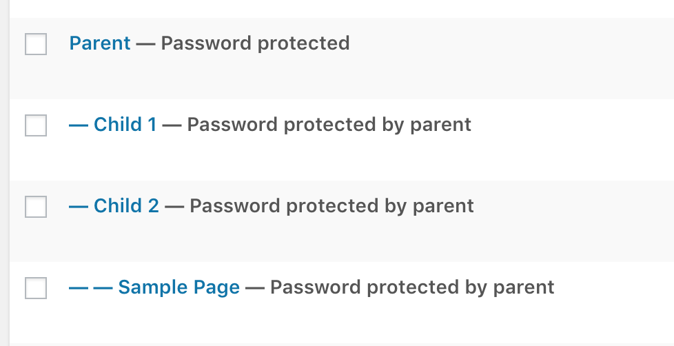 WP <5.0 Child posts displayed as protected by parent