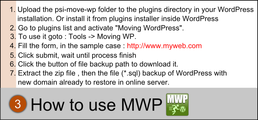 **How to use MWP**