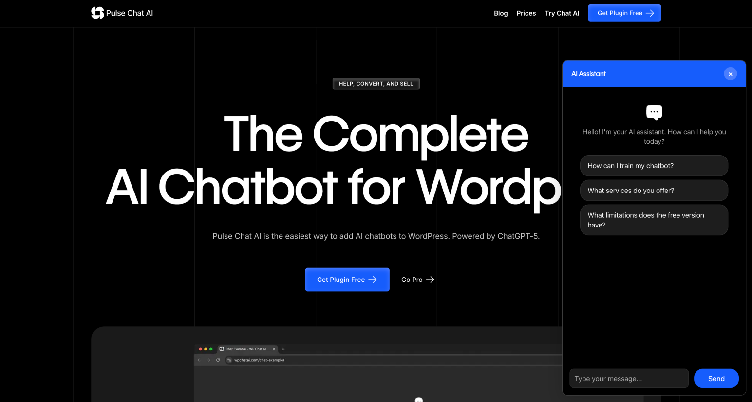 Mobile responsive chat interface