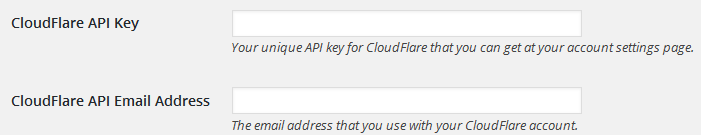 Purge Cache for CloudFlare settings