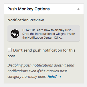 Notification preview while editing a post
