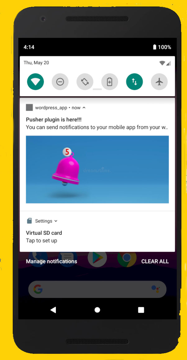 Notification view