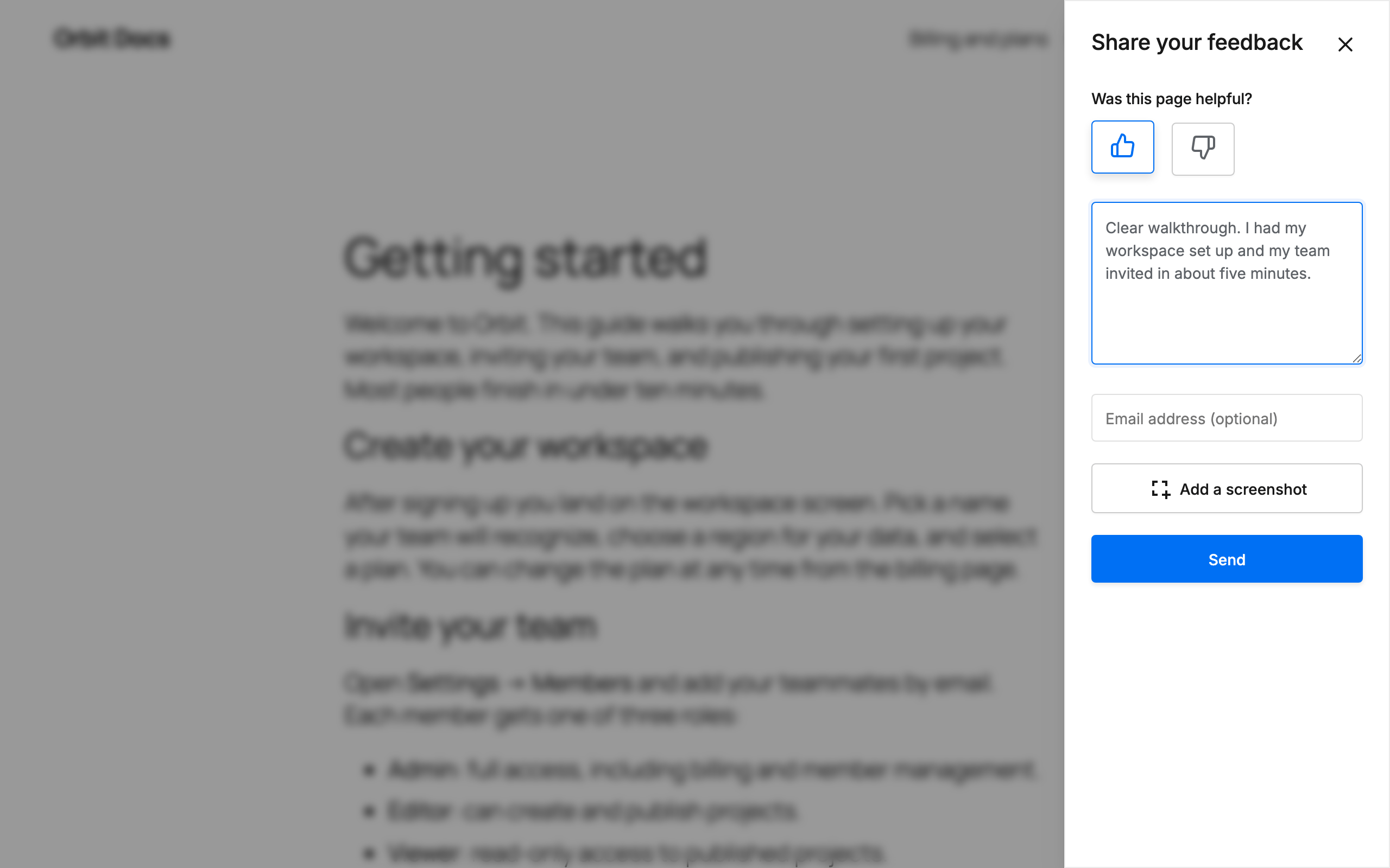 The modal can also open as a full-height sidebar: pick the position that fits your theme.