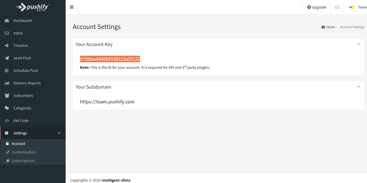 Paste the both in the corresponding text boxes in your wordpress dashboard