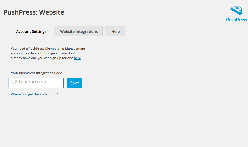 Where to enter your API Public Key