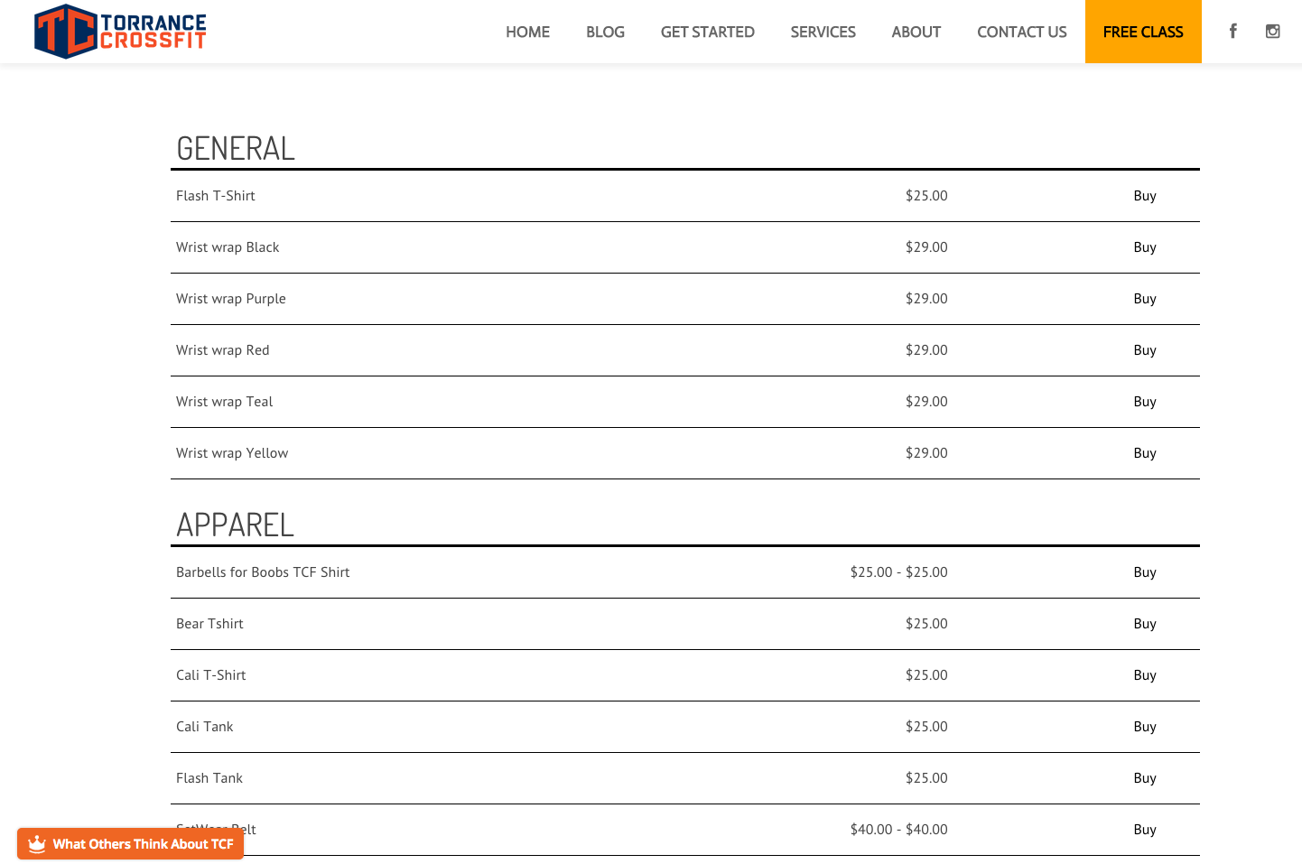 Sell products form your blog, as displayed on an actual page.