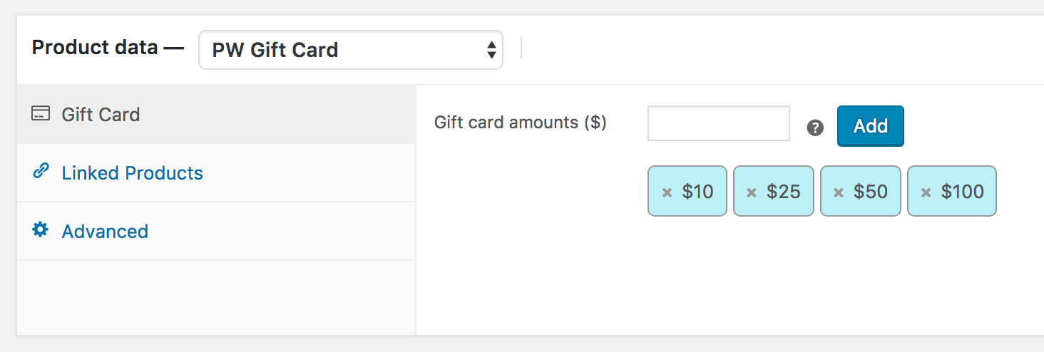 One-click creation of the Gift Card product. Easily customized to suit your needs.