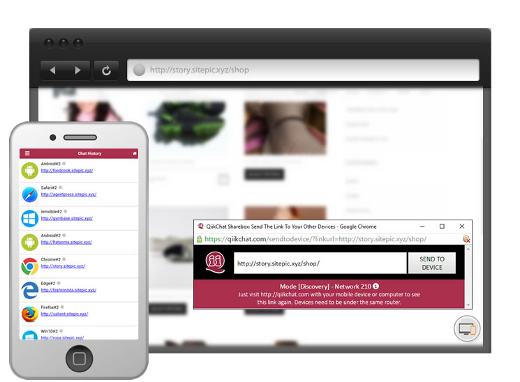 QiikChat sharebox