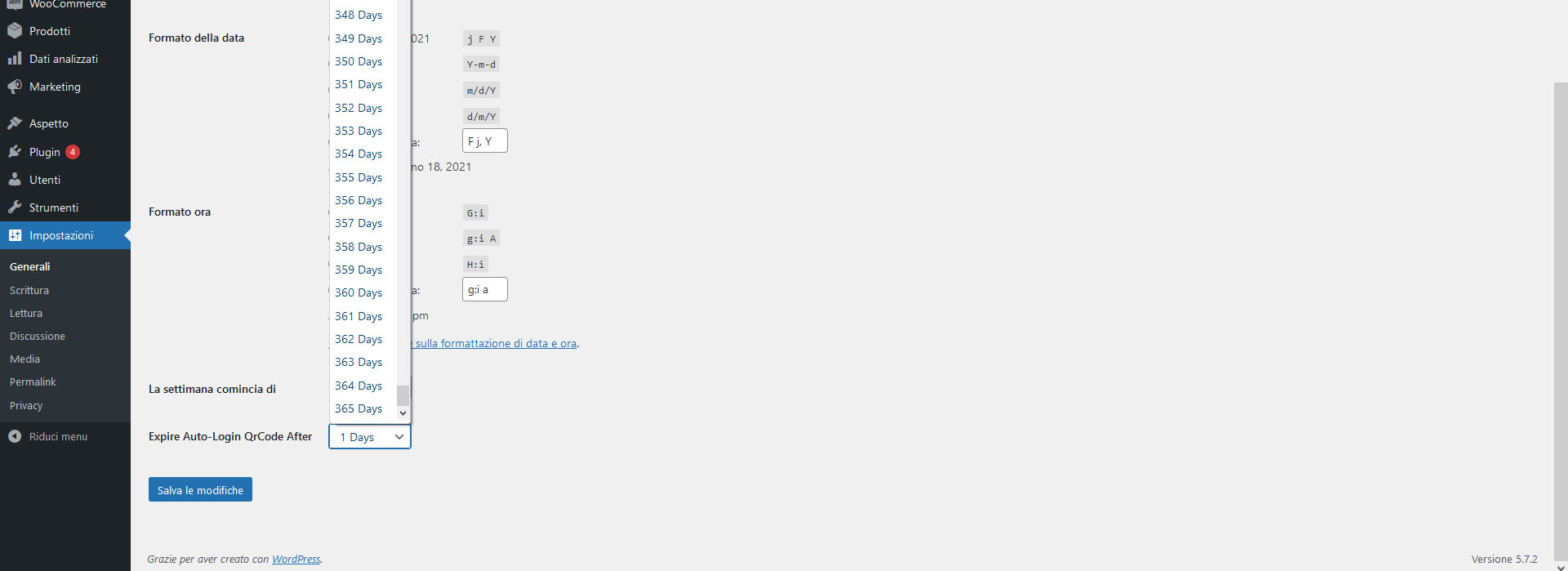 Come impostare la scadenza