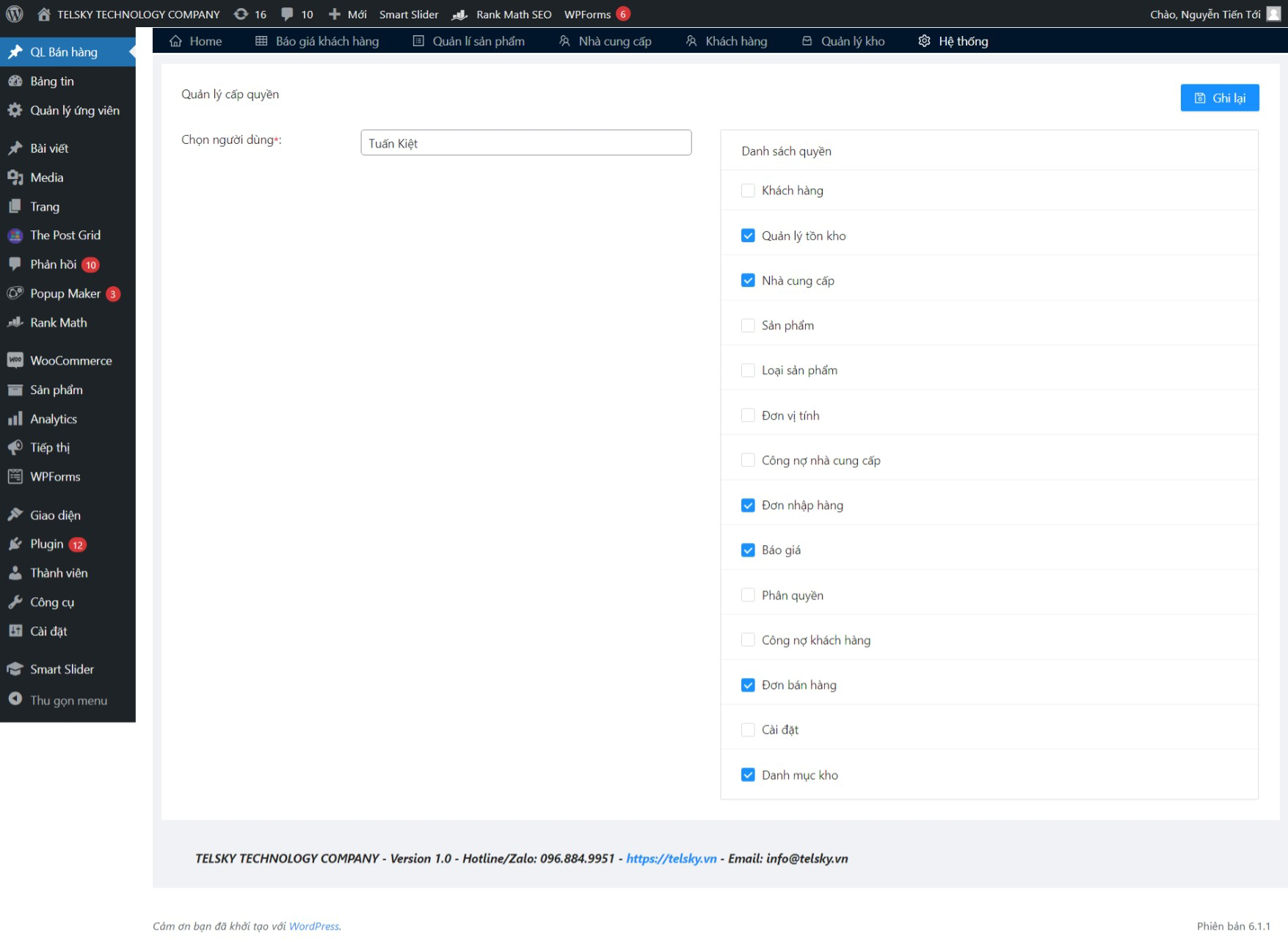 The screen of add new purchase order.